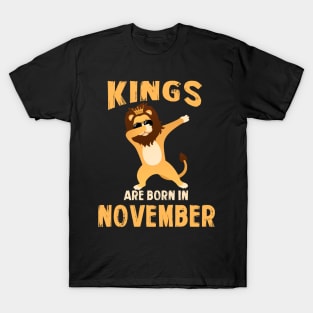 Cute King Are Born In November T-shirt Birthday Gift T-Shirt